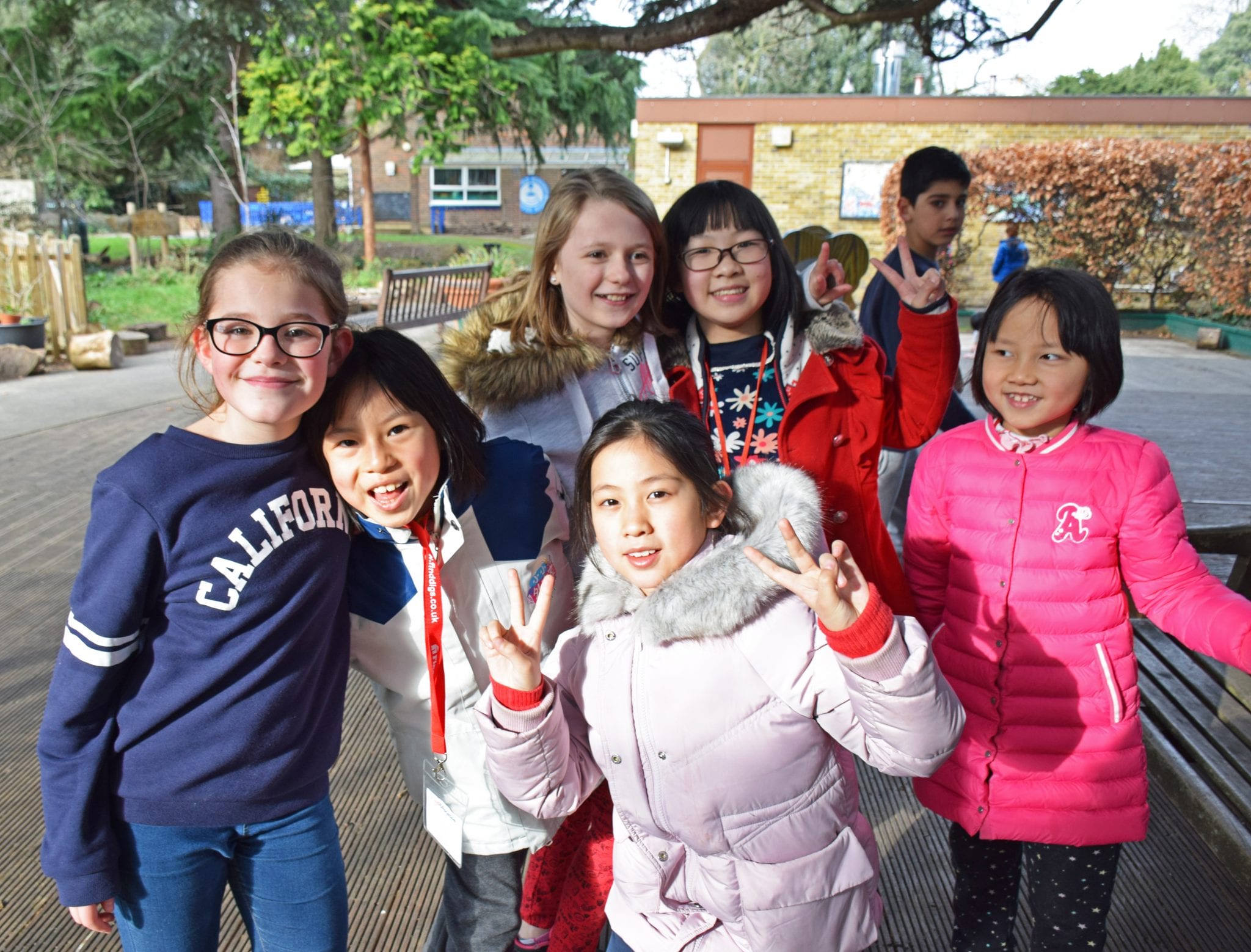 English School Integration Programme UK, happy international students make new English firends